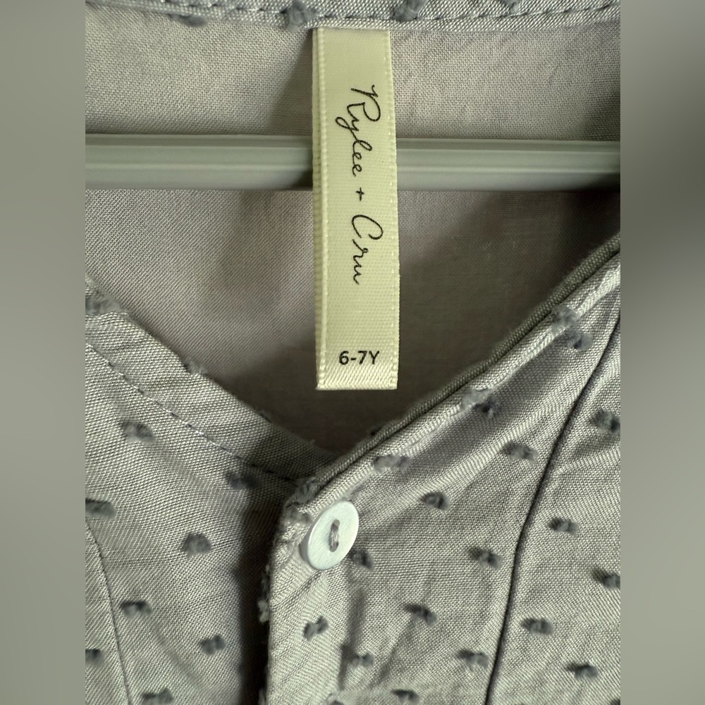 Rylee + Cru Lana Dress in Dusty Blue - Picture 7 of 7